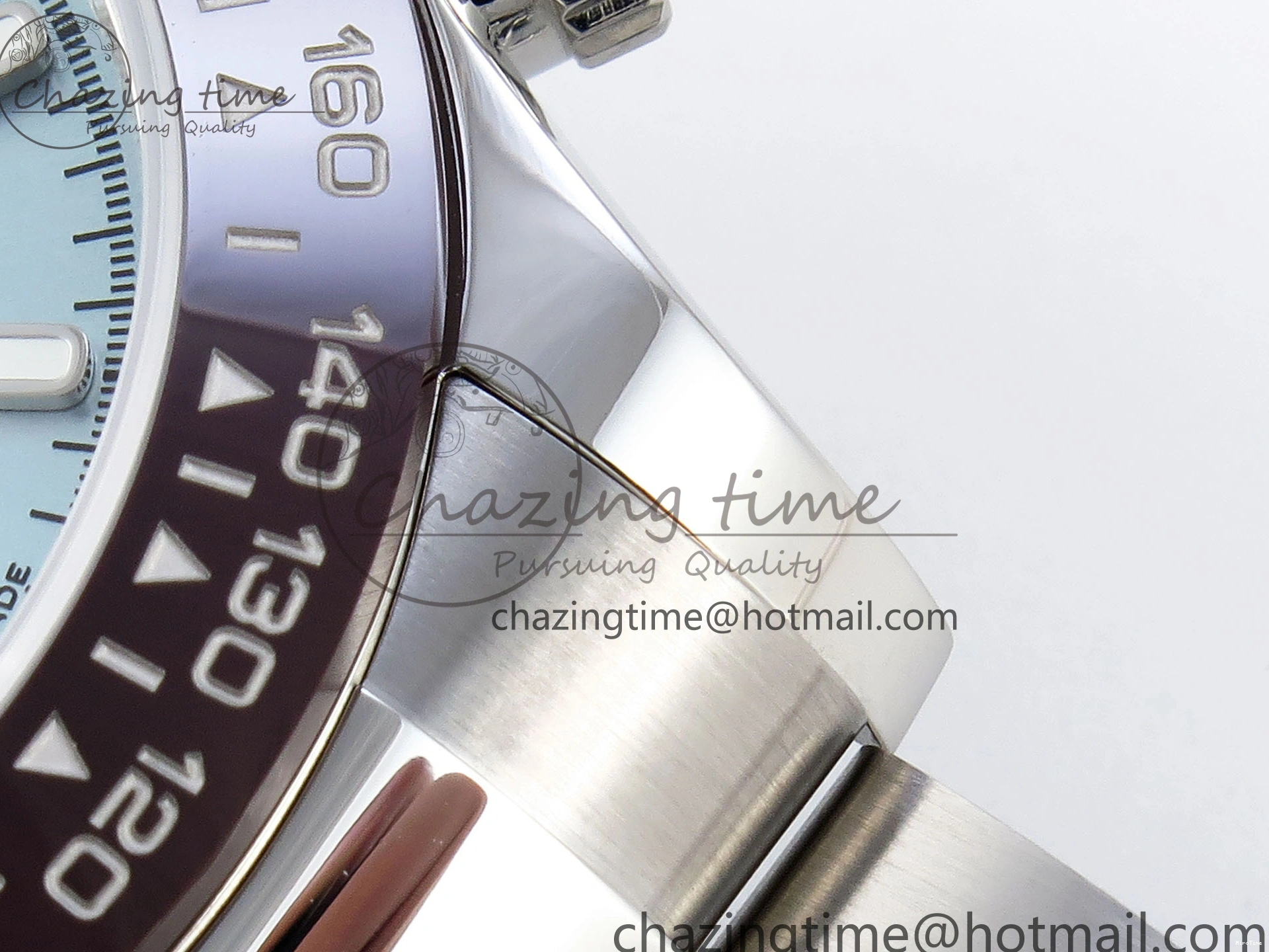 MiroTime 0307 TimelessDesign DAYTONA 116506 SS OMF BEST EDITION ICE BLUE DIAL ON SS BRACELET A7750 (SLIM MOVEMENT) 1811